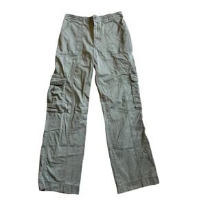 Abercrombie And Fitch Cargo Pants Size 29 / 8L Elastic Waist Military Army Green